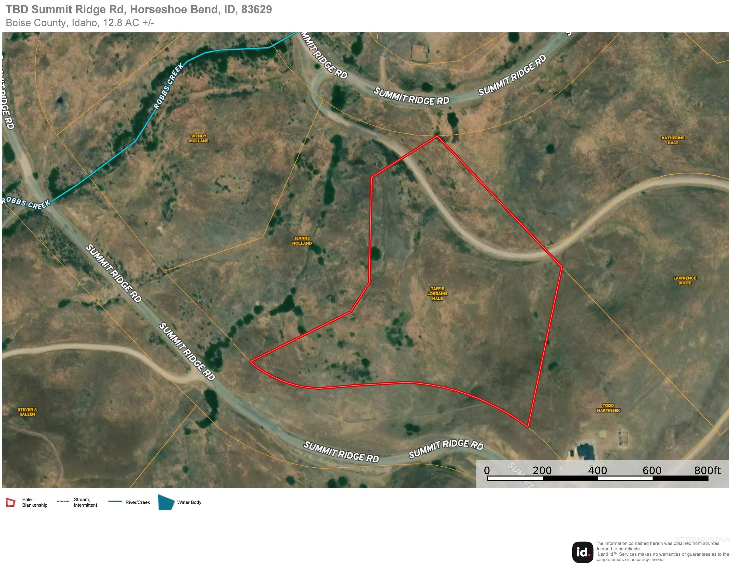 Aerial overview of property's location featuring property parcel outlined