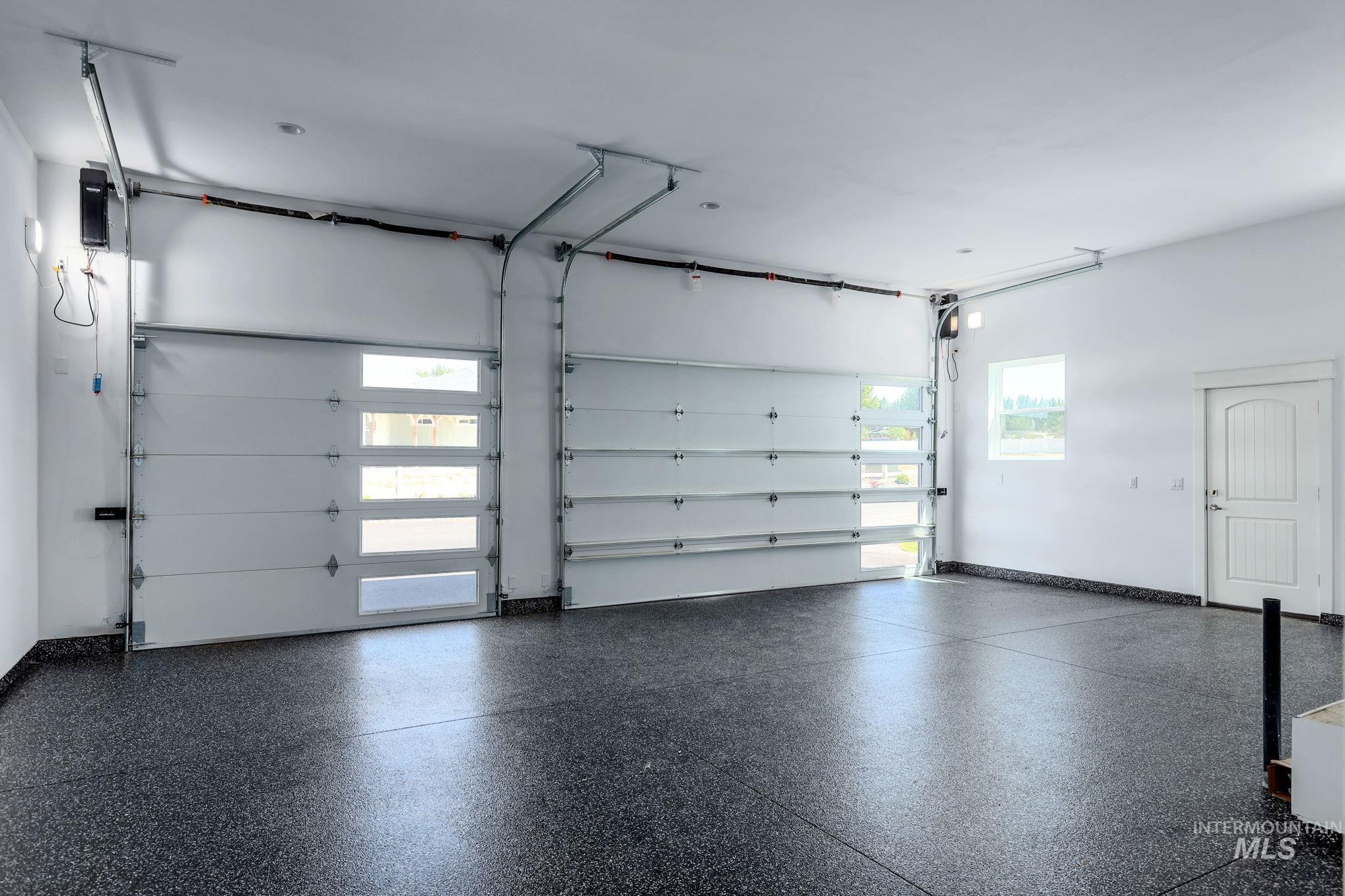 Garage with baseboards