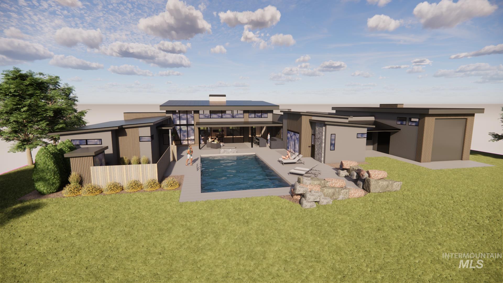 Rear view of property featuring a patio area