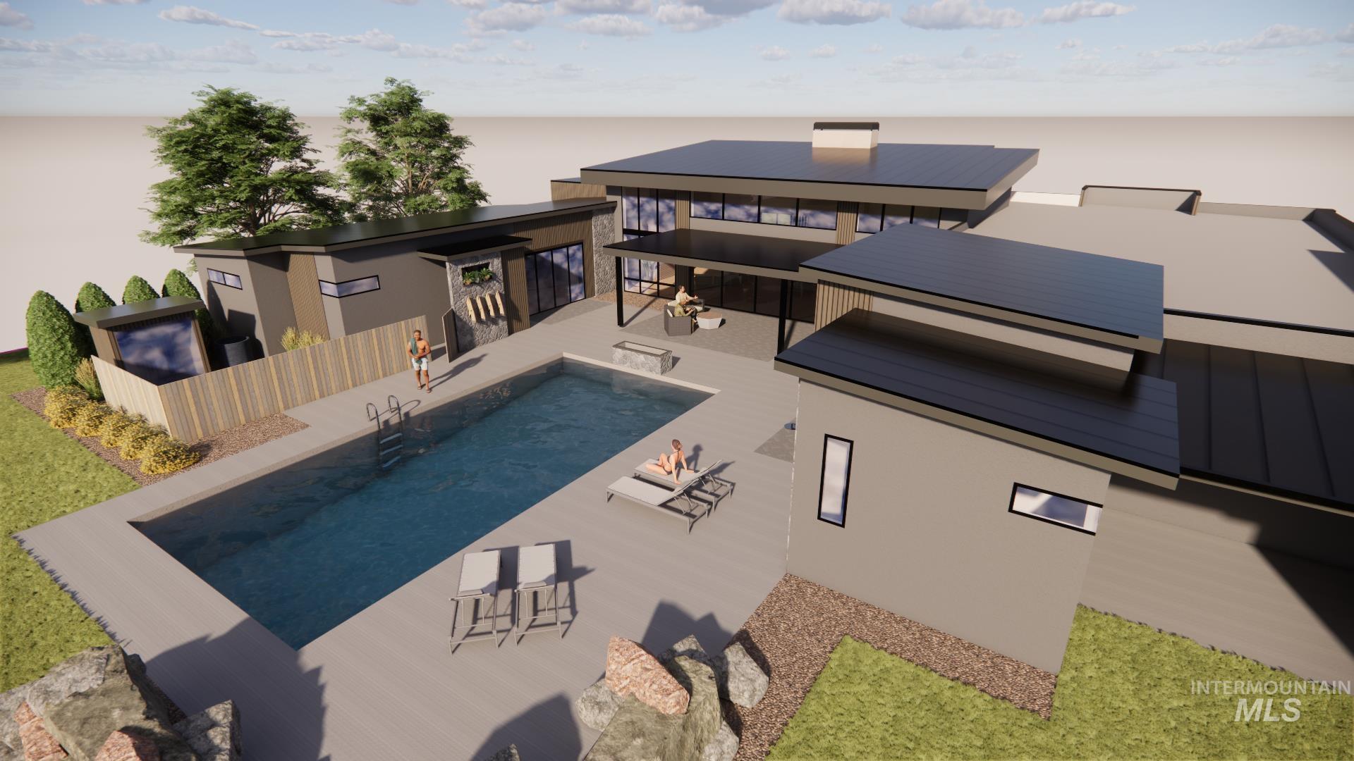 View of pool with a patio