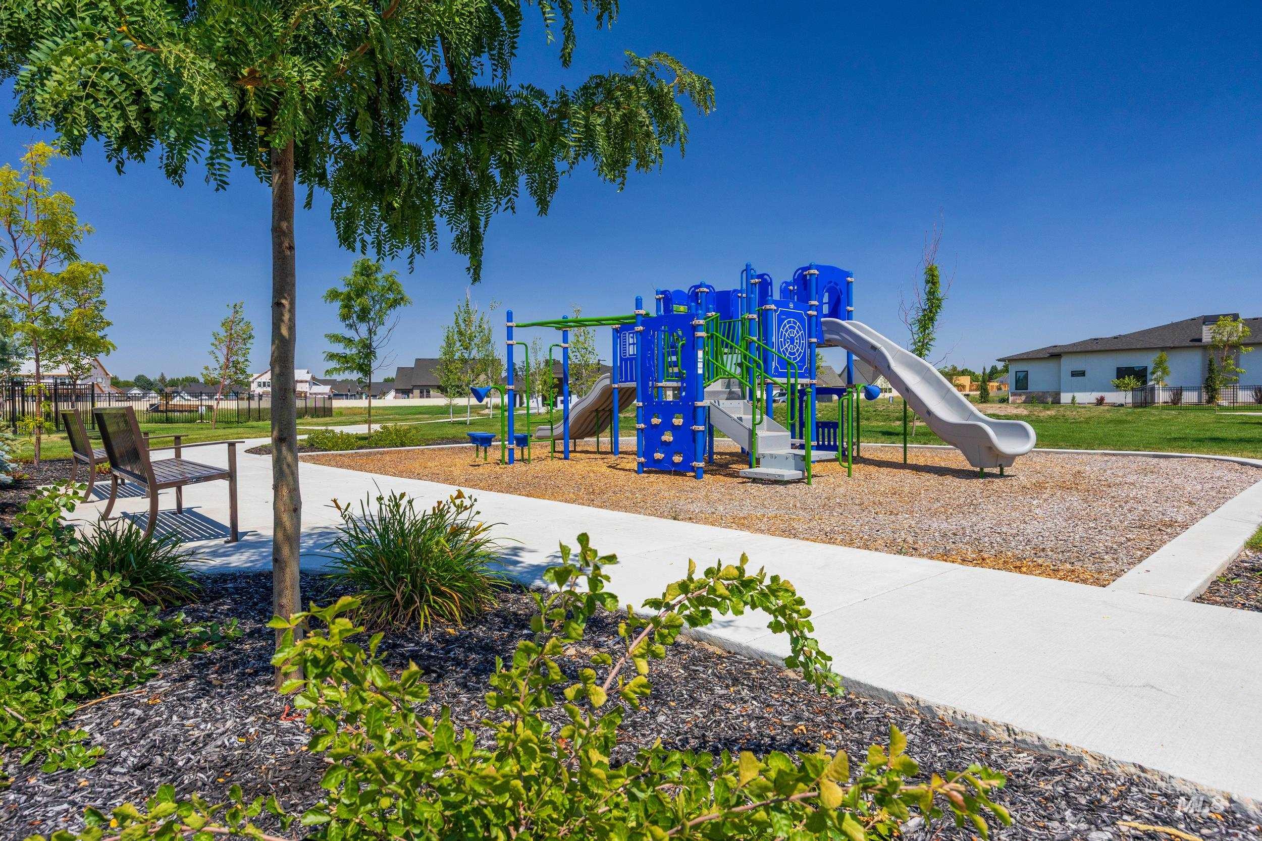 View of community jungle gym