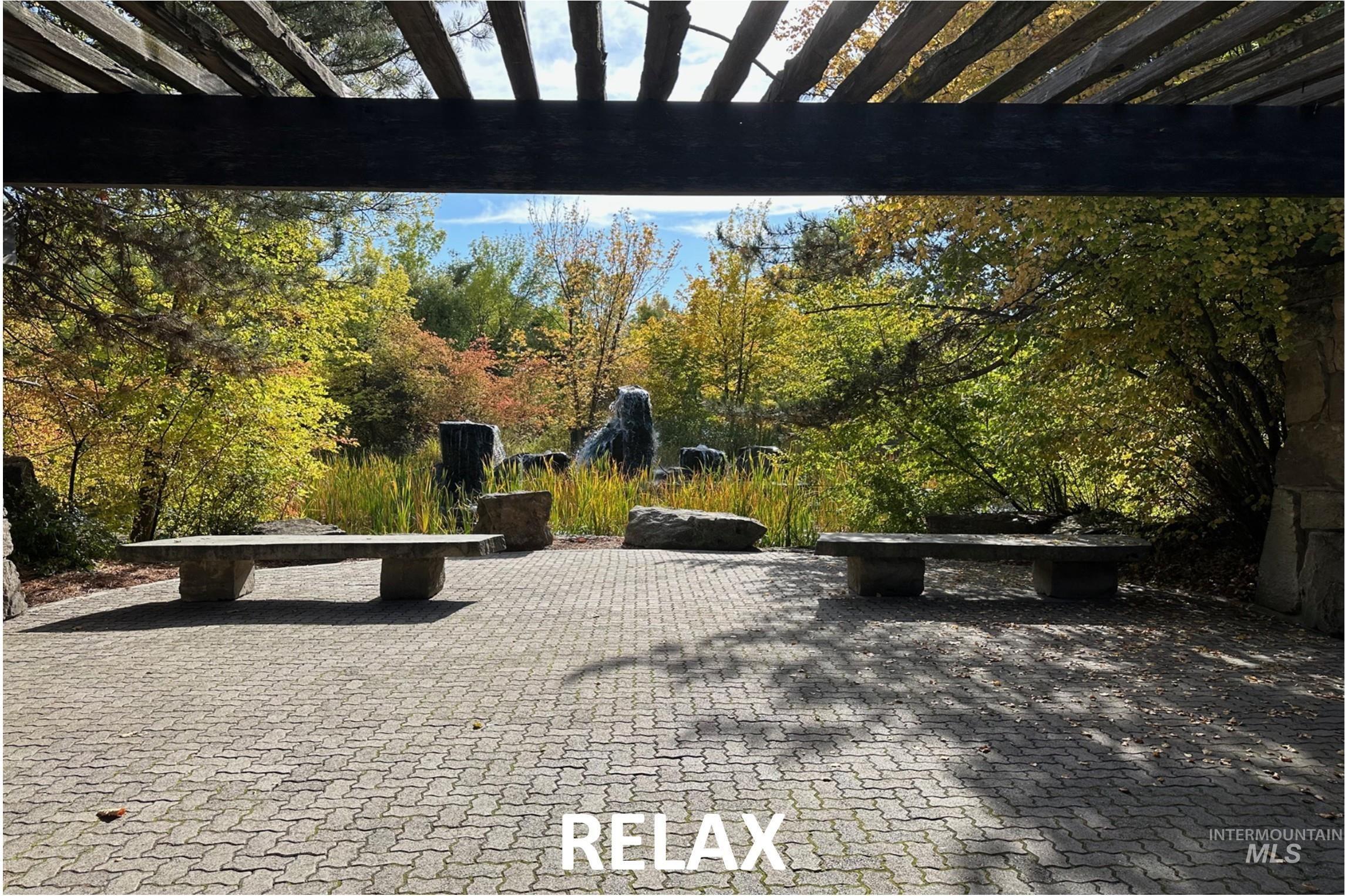 View of patio / terrace with a pergola