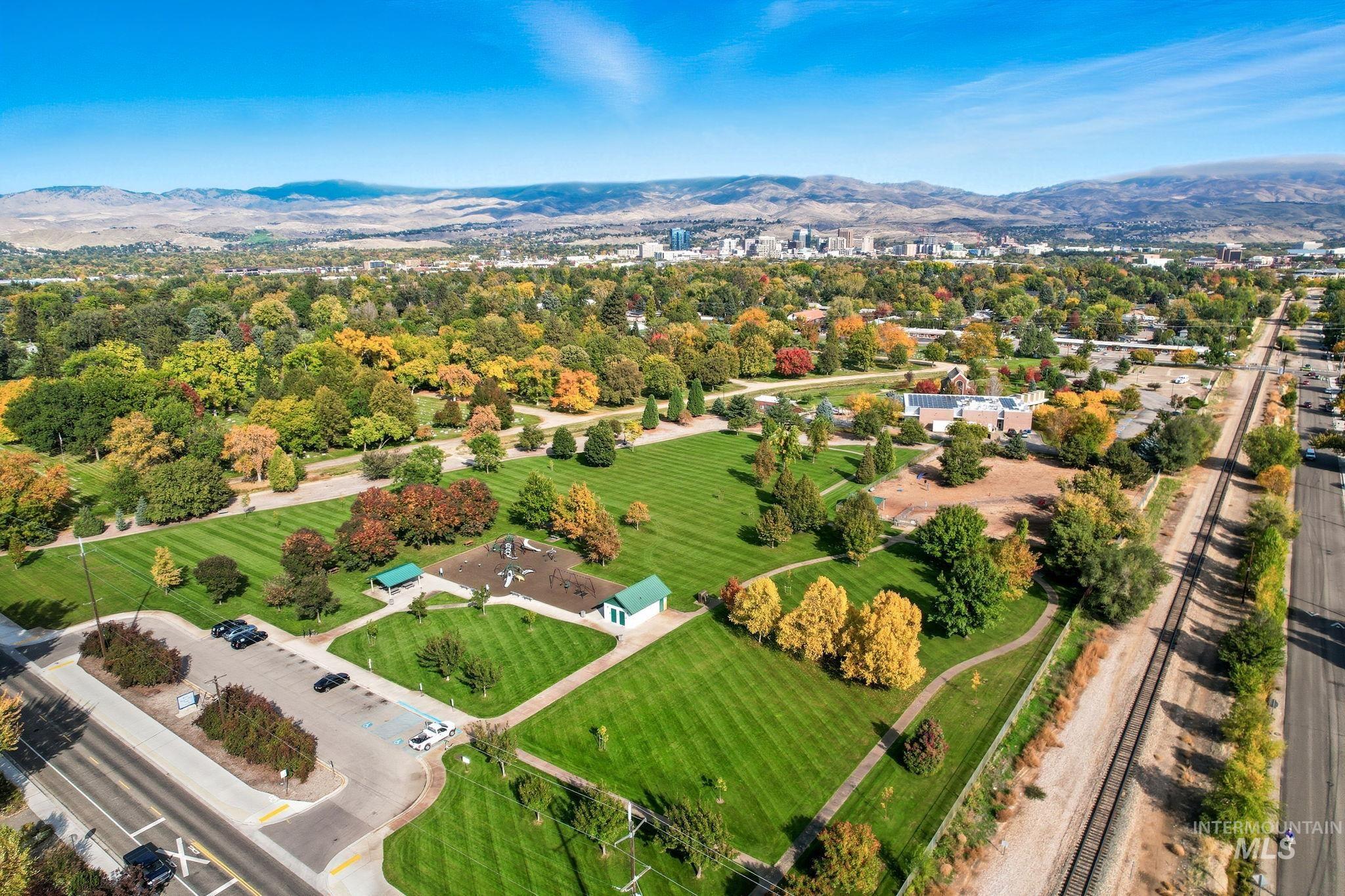 Aerial view of mountains