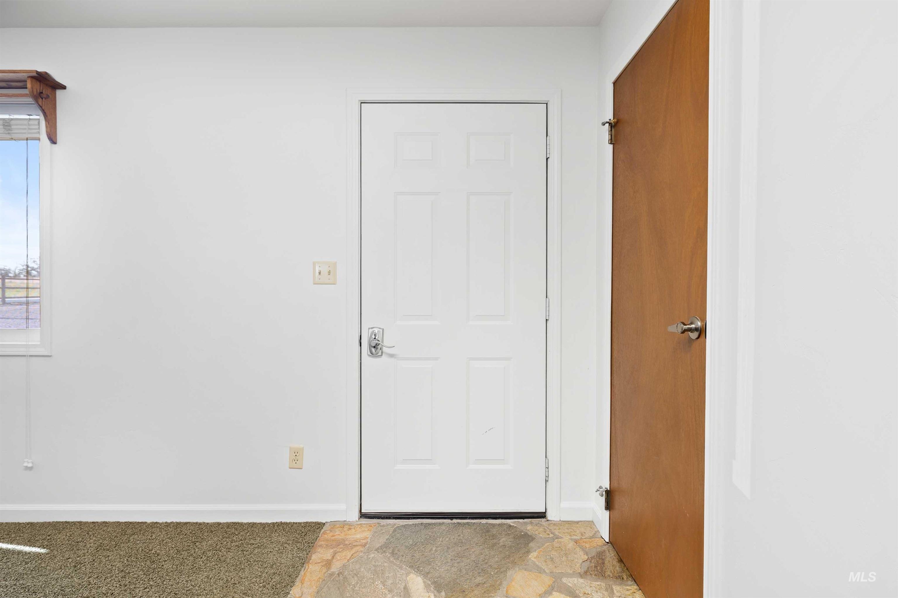 Hallway with baseboards