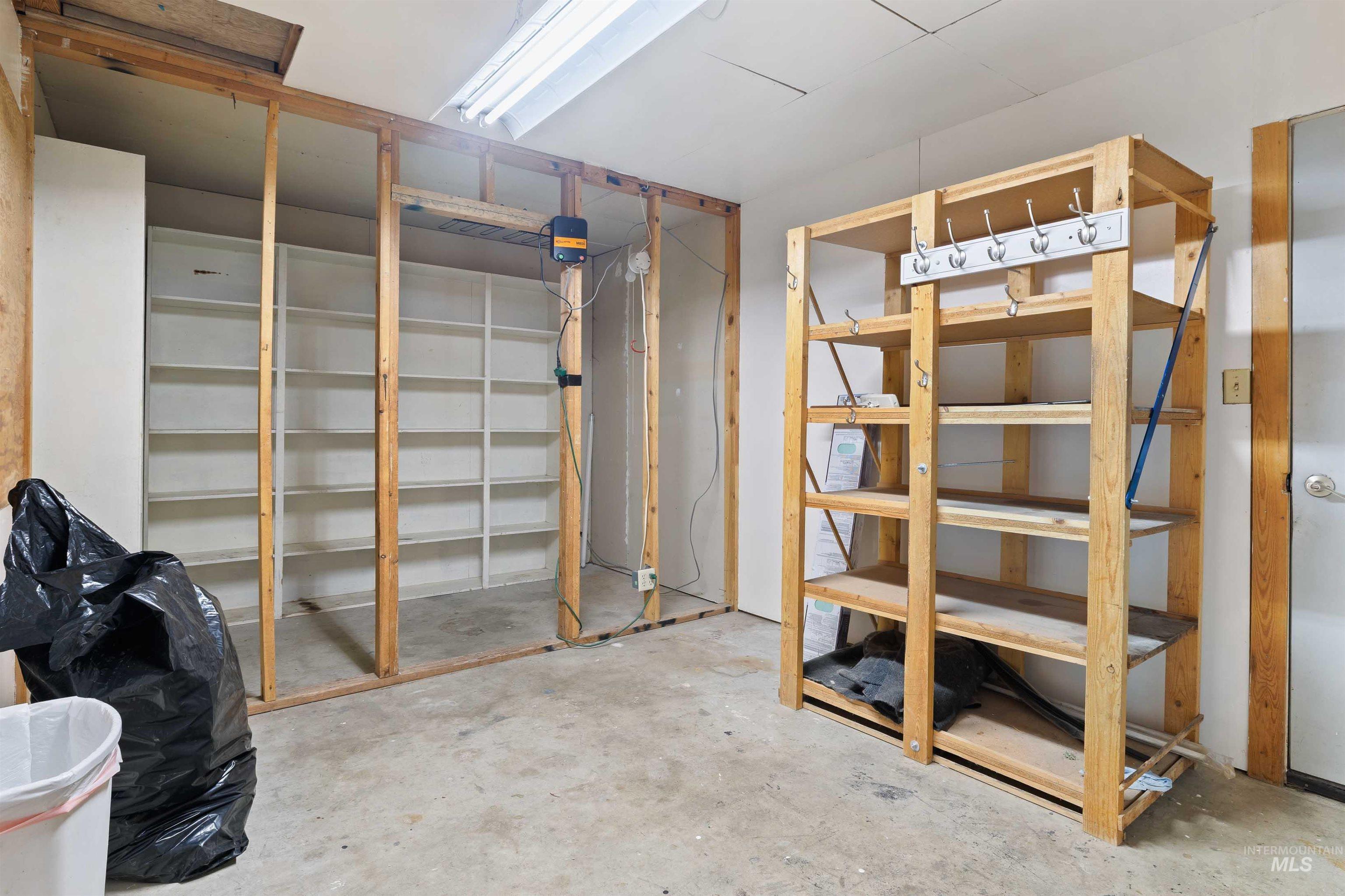 View of below grade area