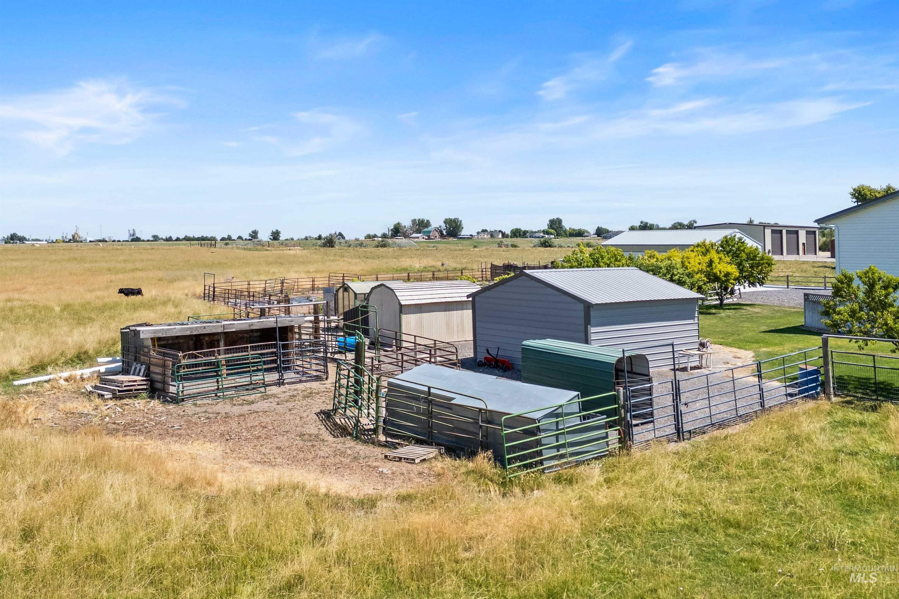 View of outdoor structure featuring an exterior structure and a view of countryside