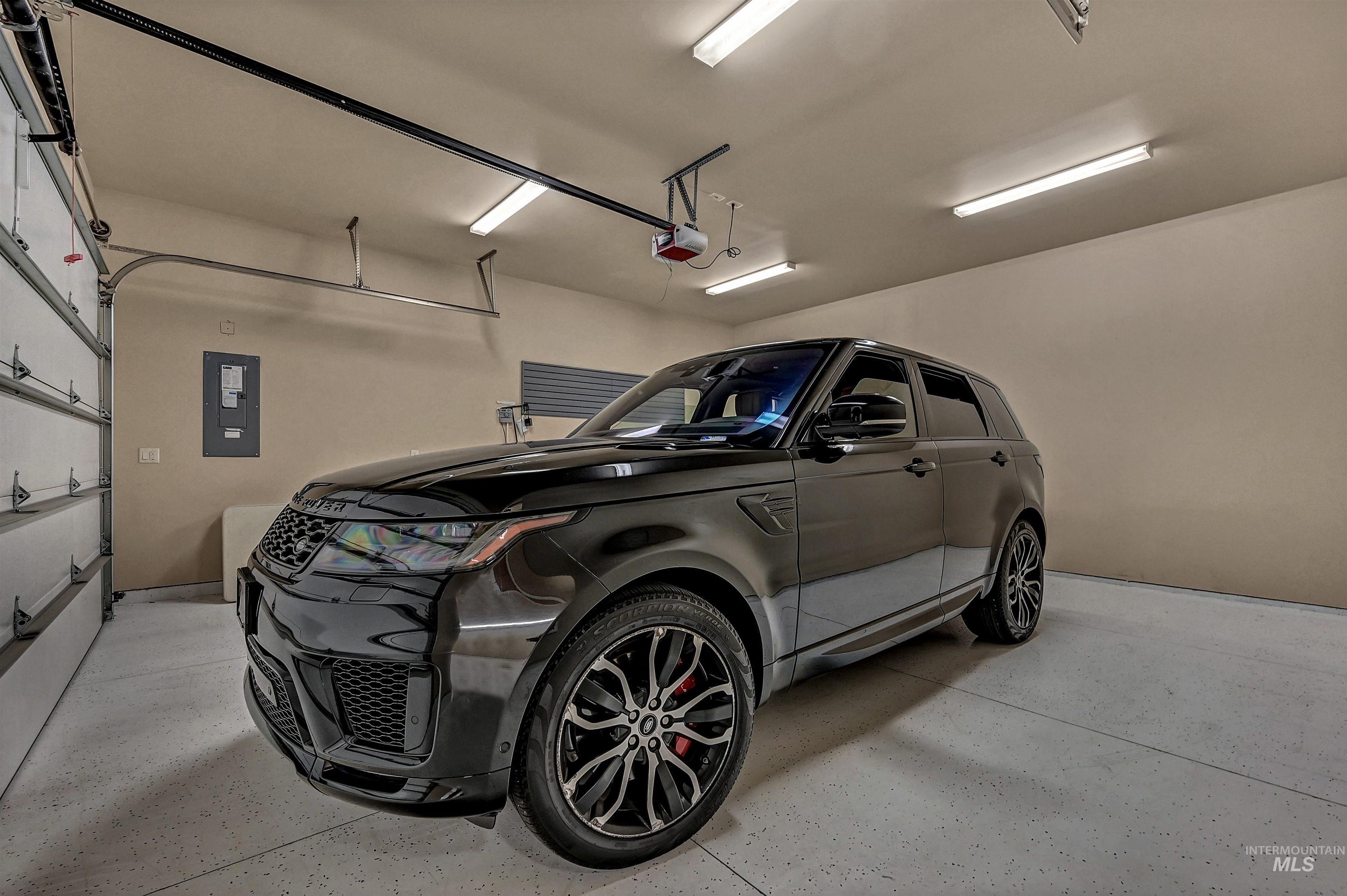 Garage with electric panel