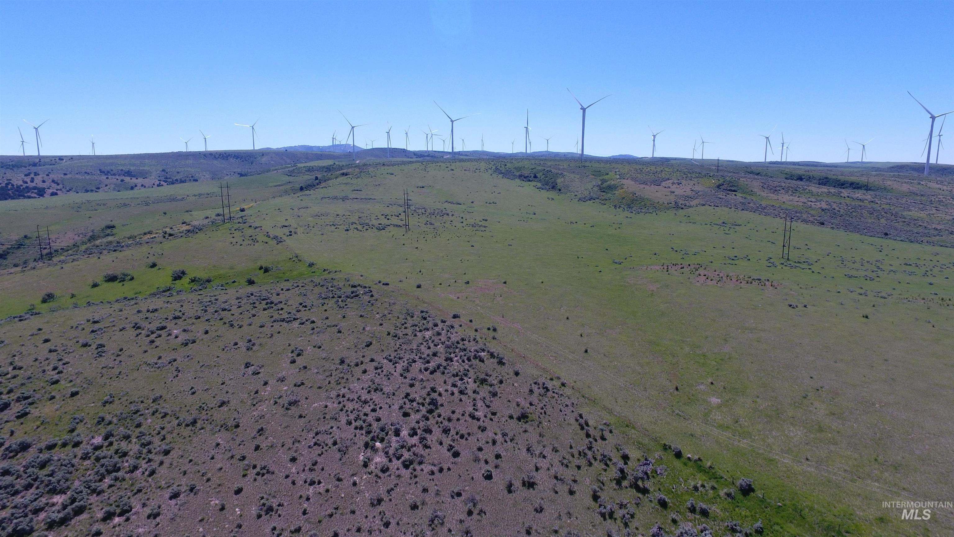Aerial view of sparsely populated area