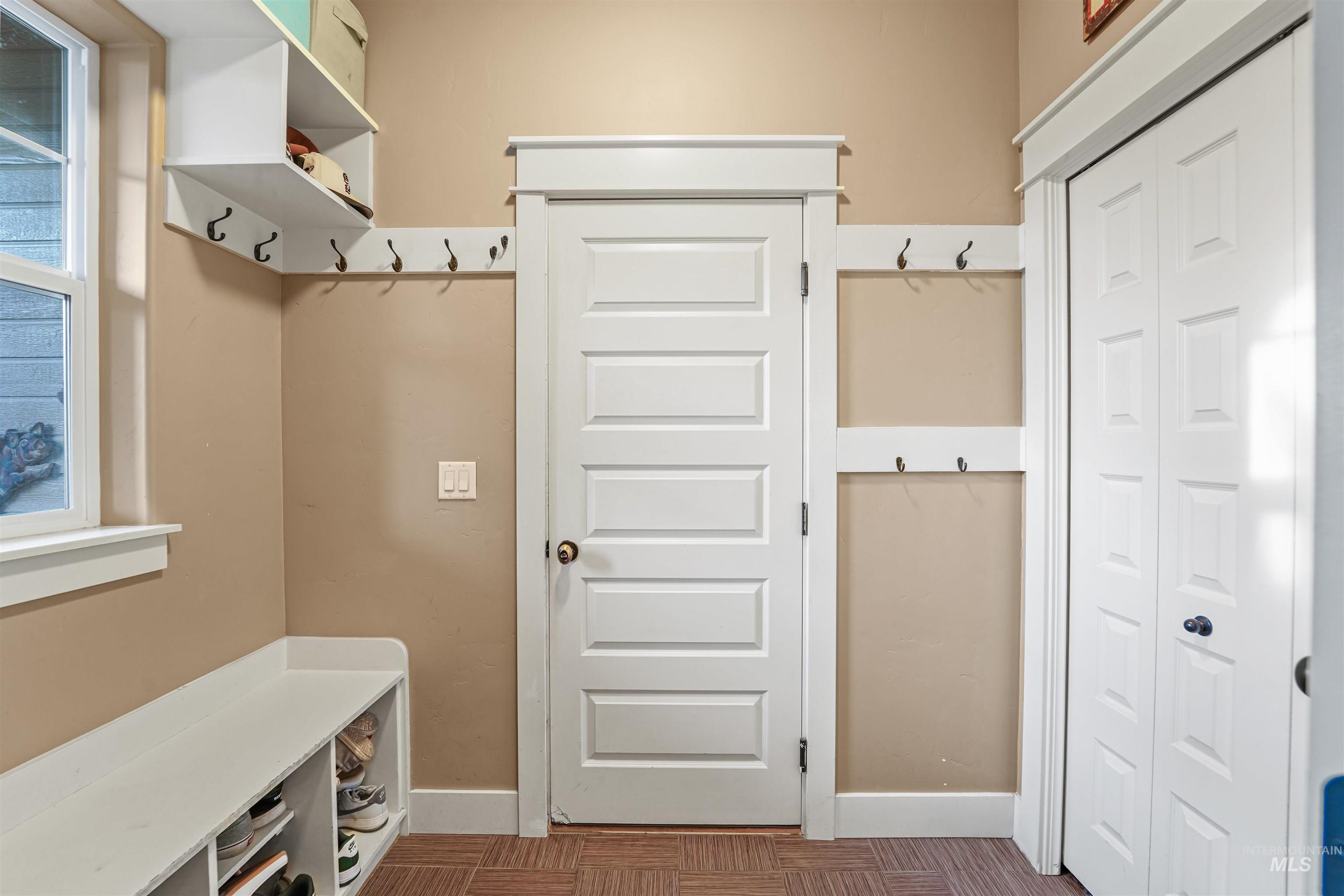Mudroom with baseboards