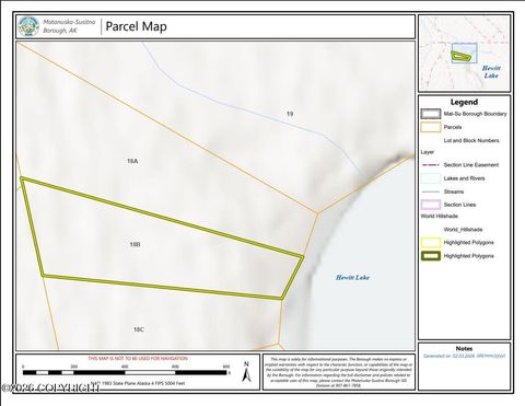 Vacant Land For Sale - L18B No Road Hewitt-whiskey Lake<br/> Skwentna, AK 99667