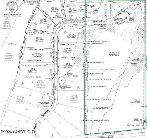 Vacant Land For Sale - TR A9 Potter Valley Road<br/> Anchorage, AK 99516