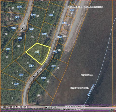 Vacant Land For Sale - 1770 N Saige Boulevard<br/> Houston, AK 99623