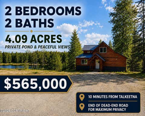 Homes For Sale - 25465 S Wolf Track Road<br/> Talkeetna, AK 99676