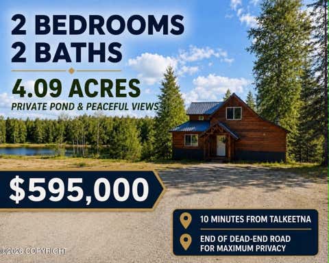 Homes For Sale - 25465 S Wolf Track Road<br/> Talkeetna, AK 99676