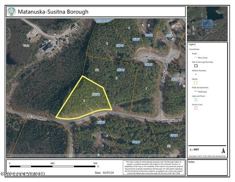 Vacant Land For Sale - 15373 W Necrason Drive<br/> Big Lake, AK 99652