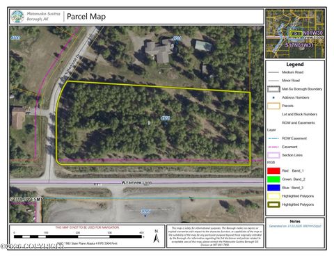 Vacant Land For Sale - 4751 Redoubt Drive<br/> Wasilla, AK 99654