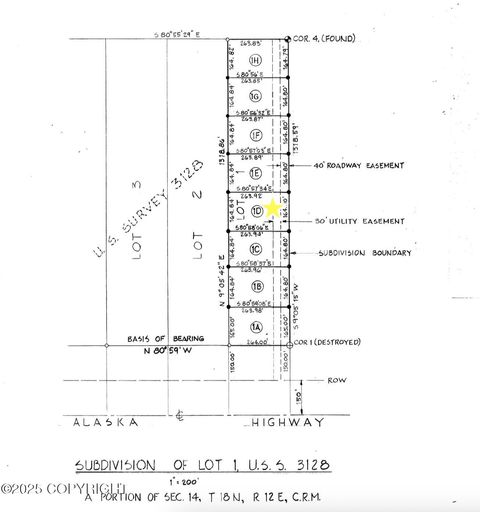 Vacant Land For Sale - LOT ONE ''d'' (1d) U.s. Survey No. 312<br/> Tok, AK 99780
