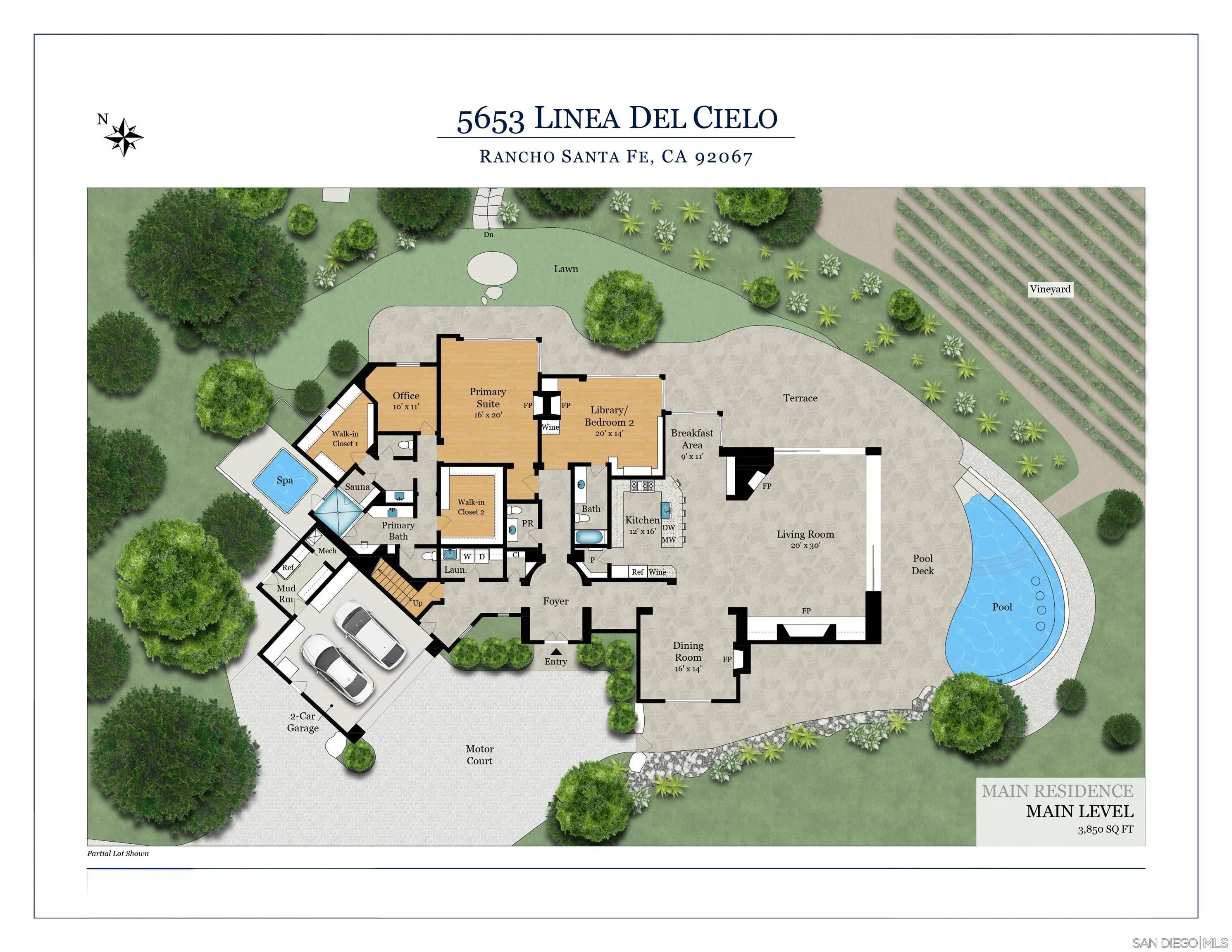 Rancho Santa Fe, California 92067, United States, 5 Bedrooms Bedrooms, ,6 BathroomsBathrooms,Residential,Active,134573