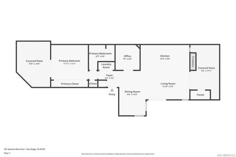 Tiny photo for 701 Kettner Blvd #1, San Diego, CA 92101 (MLS # 250033258)