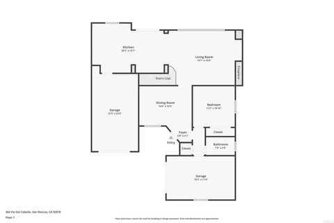 Tiny photo for 564 Via Del Caballo, San Marcos, CA 92078 (MLS # NDP2510217)