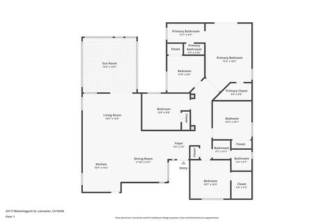 Tiny photo for 43117 Bloomingpark St, Lancaster, CA 93536 (MLS # SR25267410)