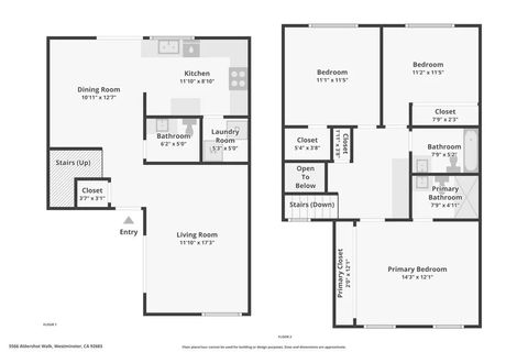 Tiny photo for 5566 Aldershot Walk, Westminster, CA 92683 (MLS # PW25251166)