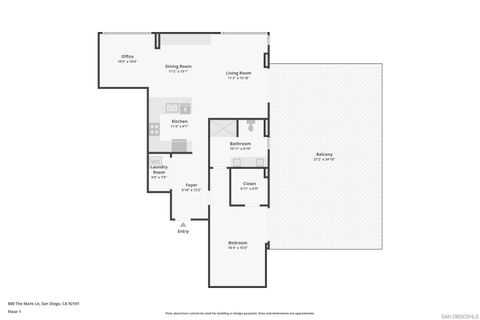 Tiny photo for 800 The Mark Ln #904, San Diego, CA 92101 (MLS # 250040185)