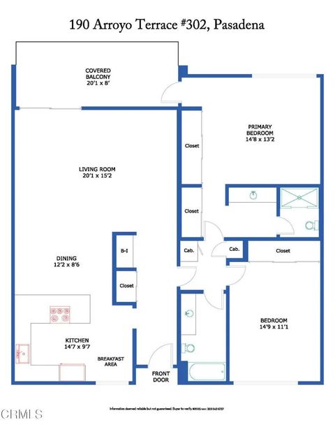 Tiny photo for 190 Arroyo Terrace #302, Pasadena, CA 91103 (MLS # P1-24402)