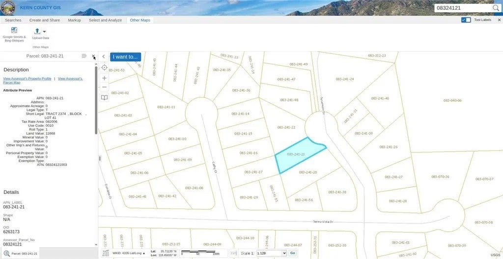 Photo of 0 sycamore, Wofford Heights, CA 93285 (MLS # SR26209239)
