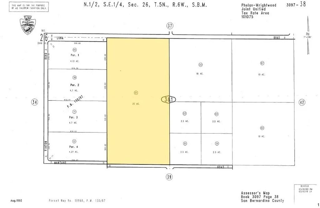 Photo of 0 Luna, Phelan, CA 92371 (MLS # HD26096532)