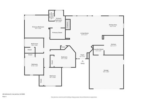 Tiny photo for 263 Galiceno Dr, San Jacinto, CA 92582 (MLS # SW25255043)