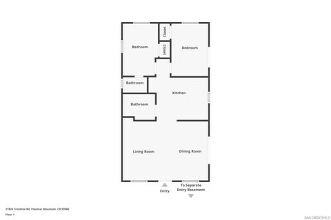 Tiny photo for 21824 Crestline Rd, Palomar Mountain, CA 92060 (MLS # 250040729)