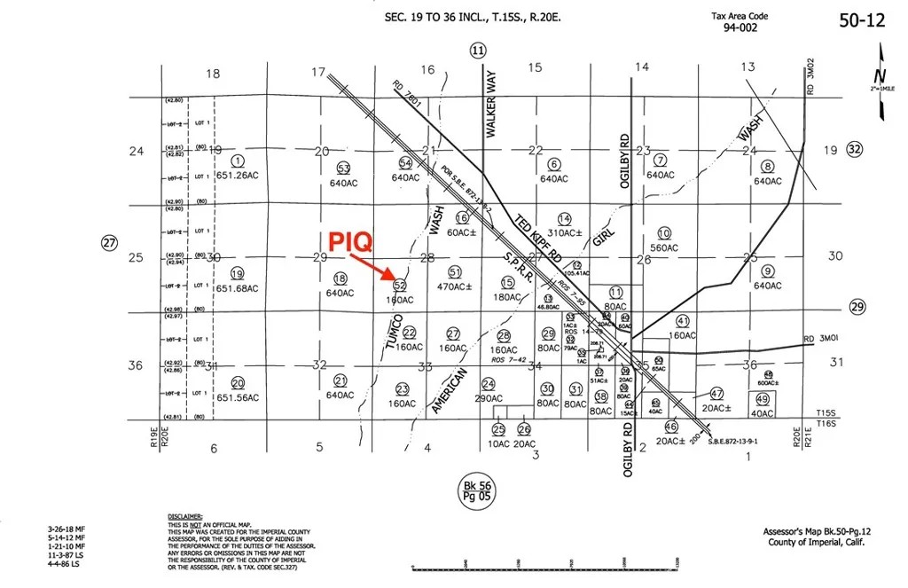 52 050-120-052-000 Off Side Winder Rd. and Ogilby Rd