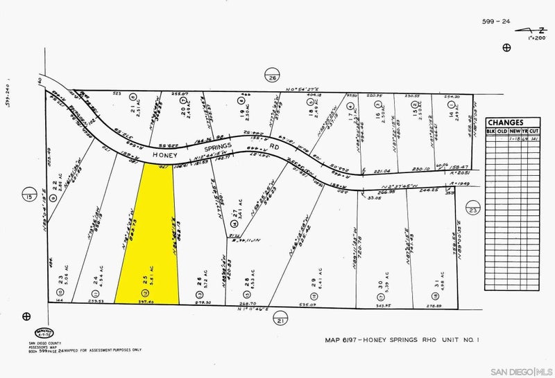 0 Honey Springs rd LOT 25 TR 6197