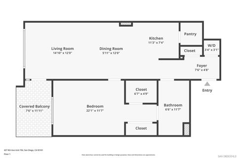 Tiny photo for 427 9Th Ave #704, San Diego, CA 92101 (MLS # 250037367)