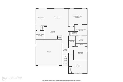 Tiny photo for 20565 Lost Creek Road, Riverside, CA 92507 (MLS # IV25235197)