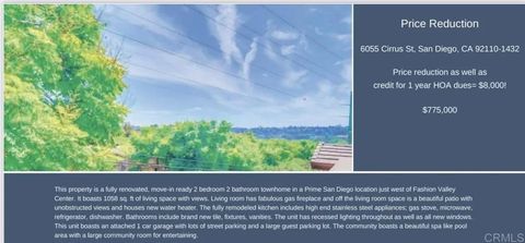 6055 Cirrus Street San Diego CA 92110