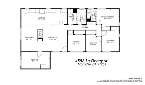 Tiny photo for 4552 La Deney Street, Montclair, CA 91763 (MLS # PF25193645)