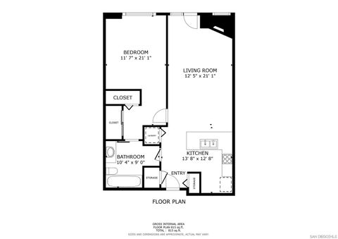 Tiny photo for 850 Beech St #213, San Diego, CA 92101 (MLS # 250040169)
