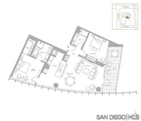 Tiny photo for 888 W E Street #2004, San Diego, CA 92101 (MLS # 250041370)