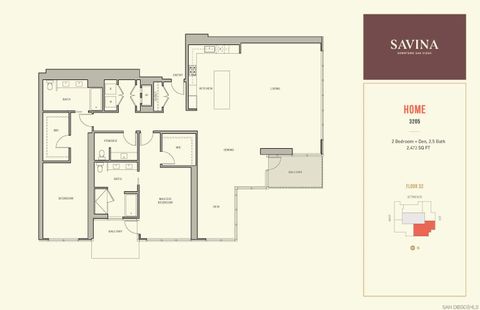 Tiny photo for 1388 Kettner Blvd #3205, San Diego, CA 92101 (MLS # 250038385)