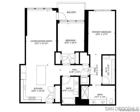 Tiny photo for 1388 Kettner Blvd #609, San Diego, CA 92101 (MLS # 250037068)
