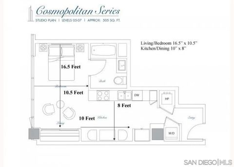 Tiny photo for 1262 Kettner Blvd #503, San Diego, CA 92101 (MLS # 250037941)