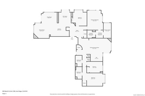 Tiny photo for 850 Beech St #1205, San Diego, CA 92101 (MLS # 250037500)