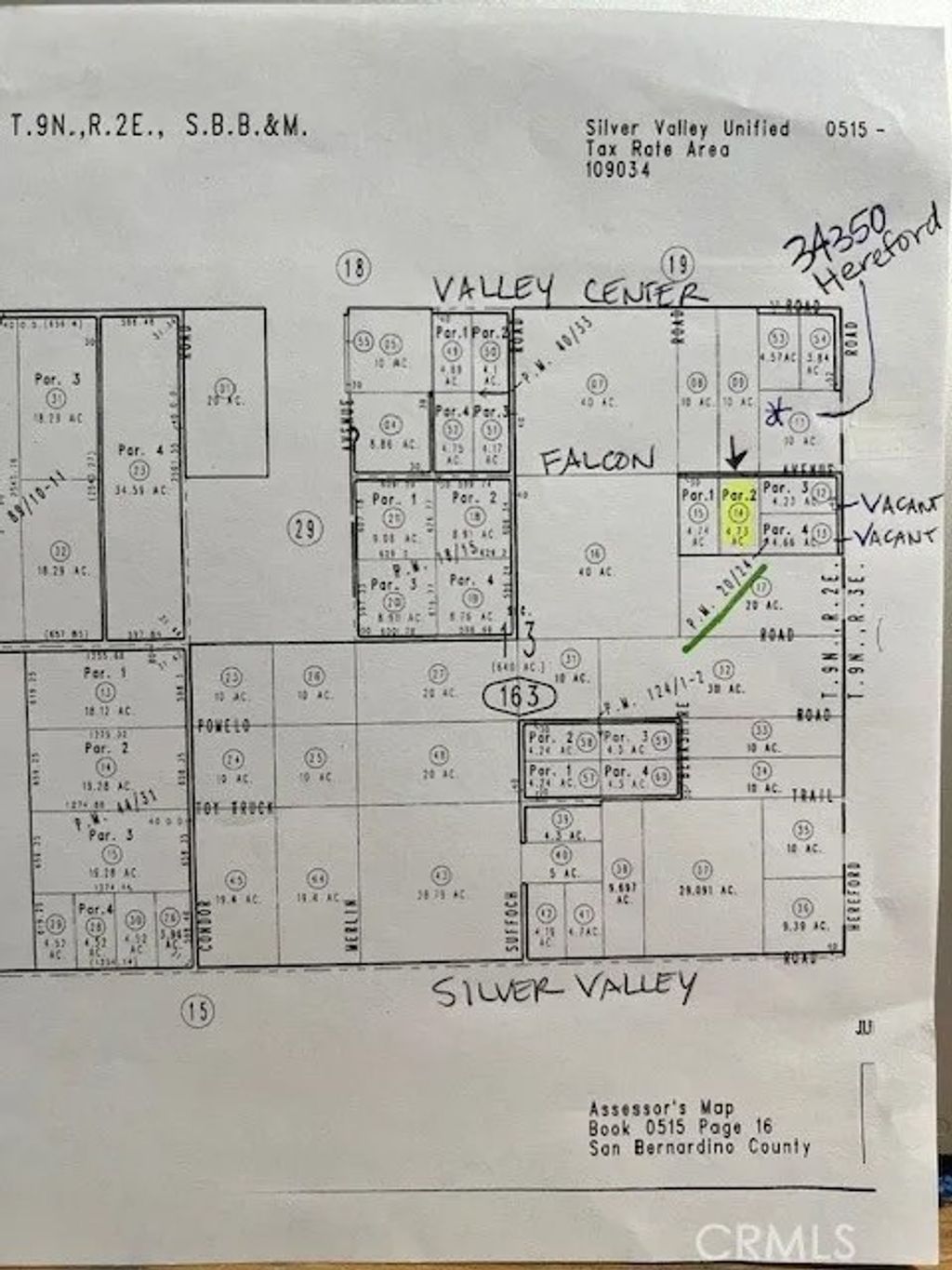 Photo of 0 Falcon, Newberry Springs, CA 92365 (MLS # HD26083949)