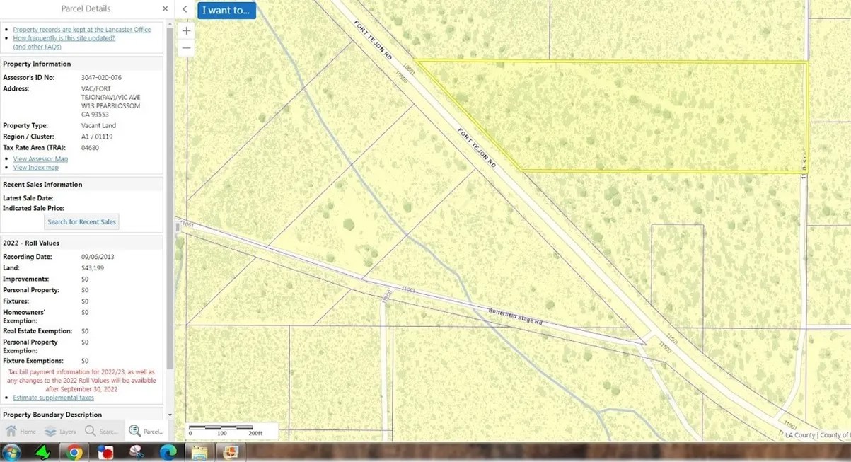 0 Vac/Fort Tejon Pav /Vic Avenue