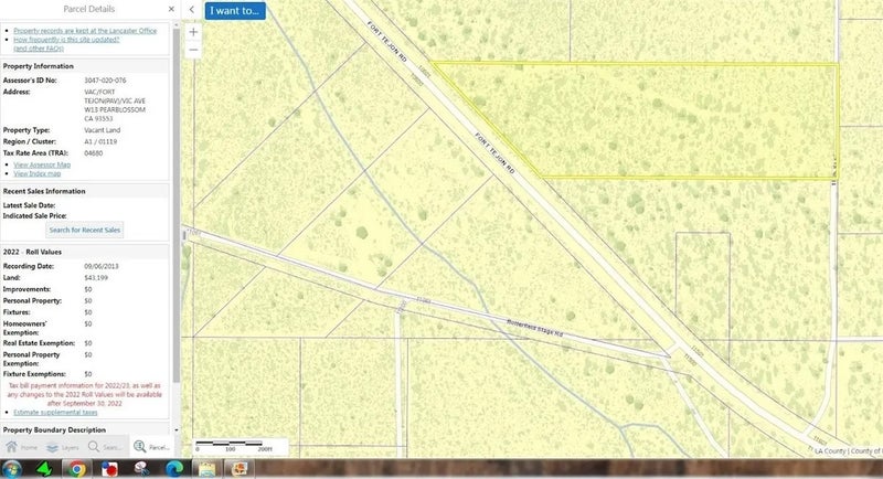 0 Vac/Fort Tejon Pav /Vic Avenue