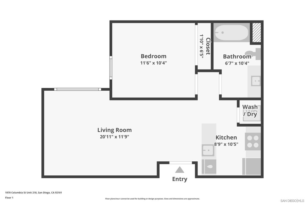Photo of 1970 Columbia Street #301, San Diego, CA 92101 (MLS # 260006631)