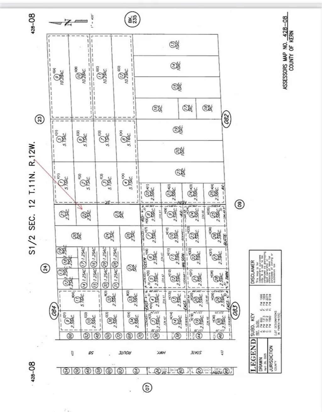 Photo of 0 Section 12-Township 11 North, Range 12, Mojave, CA 93501 (MLS # SB25250916)