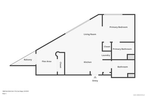 Tiny photo for 1080 Park Blvd #1116, San Diego, CA 92101 (MLS # 250044076)